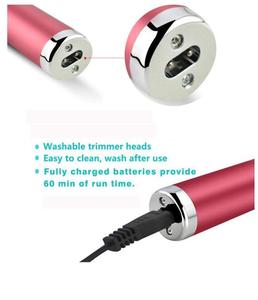 Épilateur Électronique Rotatif Rechargeable 5-en-1 pour <span class=keywords><strong>Femme</strong></span> – Kit d'Épilation Indolore Visage/Corps, Tondeuse Nez/Bikini en Métal - Product Image 3