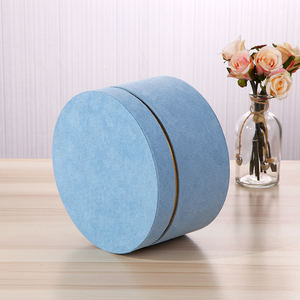 Cylindre rond en <span class=keywords><strong>daim</strong></span> avec ruban, 50 pièces, boîte-cadeau de luxe en carton, pour <span class=keywords><strong>bonbons</strong></span> de mariage, demoiselle d'honneur, vente en gros - Product Image 5