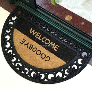 Coir Door Mat Interchangeable Switchable Frame Tray Mats Welcome Insert Rubber Coir Door Mats Doormats With Insert