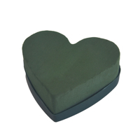 Mousse florale humide en forme de cœur (mini cœur) 13cm x 9.5cm x 4cm
