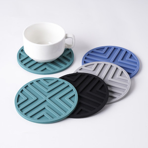 Customized Multifunctional Silicone Cup Coaster Pad Placemats Hot Drink Holder Slip Insulation Dining <b>Table</b> <b>Mat</b> - Product Image 2