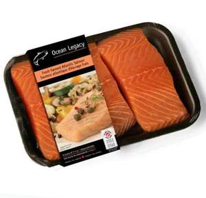 Étiquette de manchon d'emballage en papier pour poisson <span class=keywords><strong>saumon</strong></span> et fruits de mer, personnalisée et imprimée pour supermarché - Product Image 1