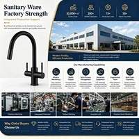 Robinet de cuisine 3 voies avec bec flexible et filtre à eau pour projets de construction – Approvisionnement direct usine