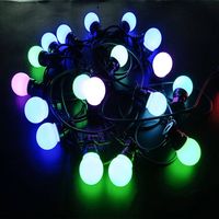 Artnet WS2811 50mm LED Guirlandes DMX RGB Pixel Festoon Bulb LED String Lights for Holiday Lights