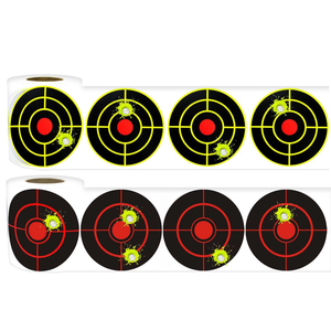 Dericsson - Rollo de 100 Hojas de Pegatinas para Objetivos de Tiro, 3 Pulgadas, Objetivos de Papel Reactivos, Personalización Disponible - Product Image 1
