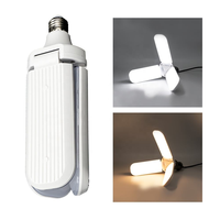 Ampoule en forme de ventilateur SMD à 180 degrés, haute luminosité 2600 lumens, 26W AC220-240V, culot E27, pour intérieur, chambre, salon, CRI80 6500K