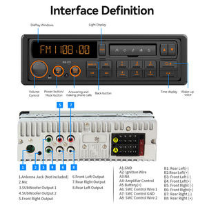 วิทยุติดรถยนต์ JMC 1Din ดีไซน์ย้อนยุค ทันสมัย รักษาลักษณะเดิม รองรับ MP3 สำหรับรถยนต์คลาสสิก - Product Image 4