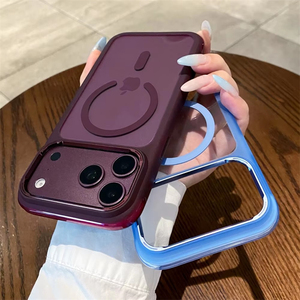 เคสใสแม่เหล็กสำหรับชาร์จไร้สาย iPhone 18 17 16 15 14 Pro Max  วัสดุอะคริลิกใสแบบไฮบริด พร้อมขอบกันกระแทก PC - Product Image 3