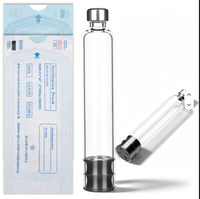 Flacon en verre borosilicate de qualité supérieure de 5 ml à 30 ml avec couvercle en aluminium, durable et écologique, pour crème de soin de la peau