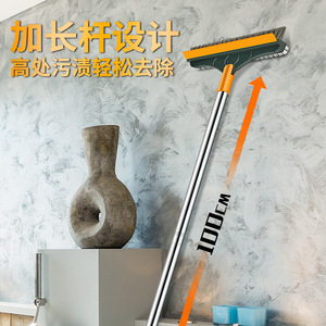Brosse de sol double face à poils en nylon pour le nettoyage des joints de carrelage, des murs de salle de bain et des coins, brosse de nettoyage sans couture - Product Image 4