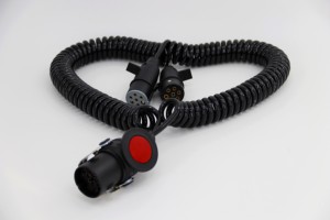 Câble d'extension de câble de remorque en plastique 24V 7 pôles N, utilisé pour la prise de remorque à 7 broches du câble en spirale dans les caravanes de camions - Product Image 4