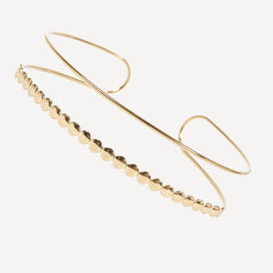 CUCOCUCA YFB 002 Collar de cadena con cuentas chapadas en oro de acero inoxidable, minimalista, moderno, en capas, elegante y sencillo, una opción de moda. - Product Image 1