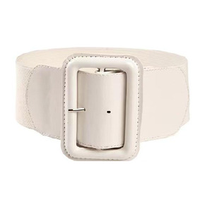<span class=keywords><strong>Ceinture</strong></span> de serrage à boucle <span class=keywords><strong>Ceinture</strong></span> extensible vintage pour femmes Ceintures de robe élastiques de 3 pouces de <span class=keywords><strong>large</strong></span> - Product Image 5