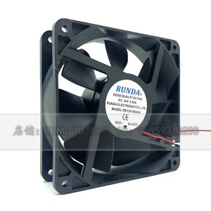 พัดลมระบายความร้อนแบบแกน Runda ขนาด 120 มม. 24V 0.50A แบบติดผนัง สำหรับเครื่องเชื่อม - Product Image 1