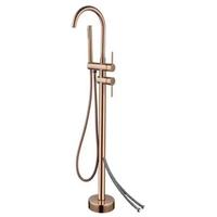 Ensemble de douche de salle de bain en laiton Double sortie d'eau baignoire douche robinet pour baignoire autonome robinet de douche pour autoportant