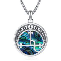 925 argent Sterling ormeau coquille Lilith symbole Sigil sorcière déesse bijoux païens pendentif collier
