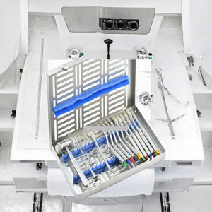 Ensemble d'instruments chirurgicaux dentaires, outils en acier inoxydable avec poignées codées par couleur pour les interventions orthopédiques, certifié CE - Product Image 3