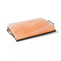 Plaque de sel rose de l'Himalaya naturel, écologique, 100% alimentaire, pour barbecue, style moderne, rectangulaire, du Pakistan