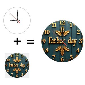 Round Wooden <b>Wall</b> <b>Clock</b> 25cm <b>Silent</b> Quartz Movement Household Indoor Decoration <b>Clock</b> - Product Image 1