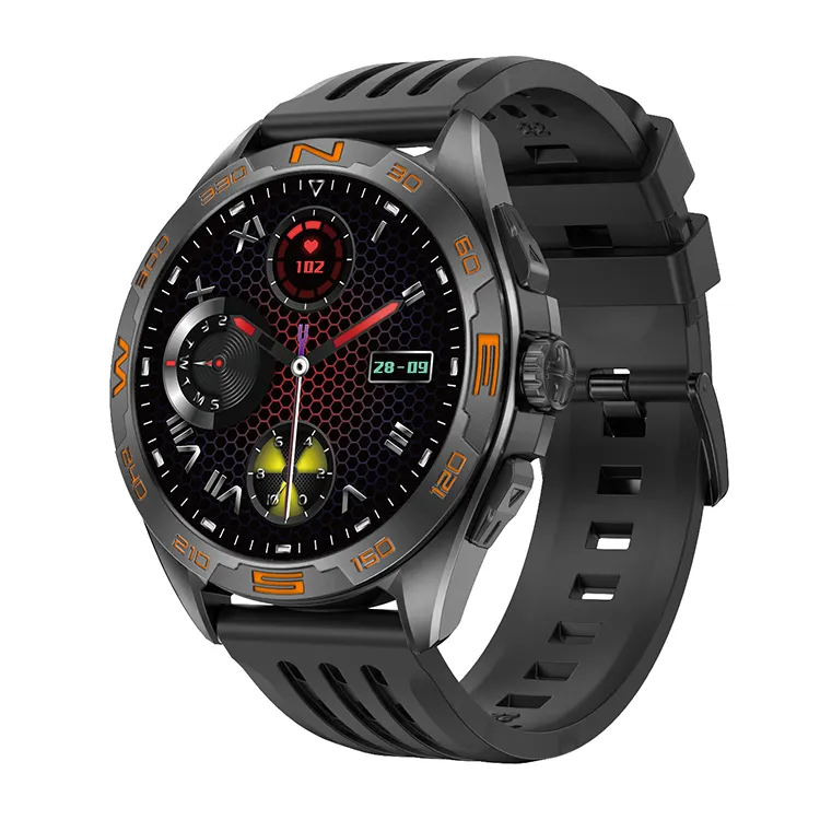 Outdoor Sport Waterdicht Dt M1 Smart Watch Amoled Scherm Bt Call Gps Track Reloj Inteligente Smartwatches Voor Mannen Vrouwen