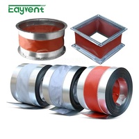 Accessoire de ventilation : Connecteur flexible en PVC noir amortissant les chocs pour l'assemblage de ventilateurs d'extraction et de conduites d'aération