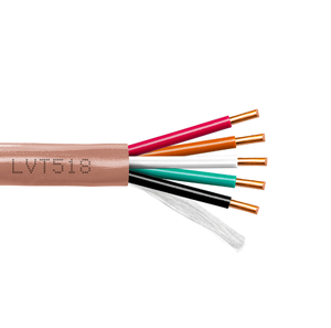 10AWG สายเคเบิล LVT 3แกนตัวนำทองแดงแข็งสำหรับ CUL สำหรับการควบคุมระบบปรับอากาศ300V ด้วยลวดสายดินที่เป็นฉนวนพีวีซี - Product Image 6