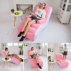 Inflatable Lounges <b>Folding</b> Lazy Floor Chair <b>Sofa</b> Lounger <b>Bed</b> Inflatable Chair With Armrests Home Furniture Foldable - Product Image 5