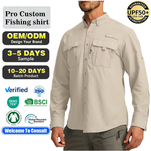 <span class=keywords><strong>Camisa</strong></span> de <span class=keywords><strong>Pesca</strong></span> de Manga Larga con Botones, Protección UV UPF 50, Secado Rápido, Marca Personalizada OEM, Camisas de <span class=keywords><strong>Pesca</strong></span> <span class=keywords><strong>Columbia</strong></span> para Hombre - Product Image 1