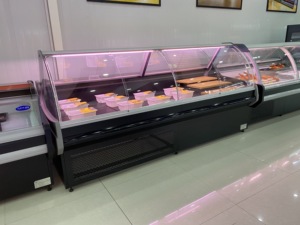Siêu thị thương mại Deli hiển thị tủ lạnh góc tươi thịt và cá Showcase với LED ánh sáng butcher truy cập - Product Image 6