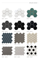 Mosaïque de carreaux de porcelaine brillante et mate de couleur fantaisie 100x100 mm pour murs et sols, mosaïque de carreaux de type métro