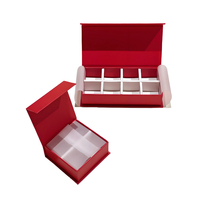 Kunstpapier Magnetische Buchbox Aquarell Wildblumen-Druck Hochzeitsgast-Souvenir Schokoladenbox