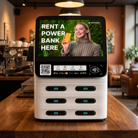 Borne de recharge de téléphone portable avec code QR, personnalisable (OEM/ODM) pour cafés internet, hôtels et centres commerciaux