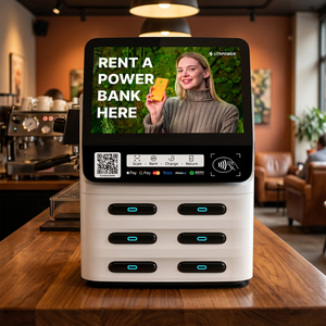 Máquina de Alquiler de Baterías Portátiles con Código QR, Quiosco de Carga de Teléfonos con Logotipo Personalizado OEM ODM para Cibercafés, Hoteles y Centros Comerciales - Product Image 1