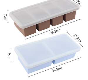 Beijia Walfos – Lot de 4 récipients en silicone empilables avec couvercle, 1,5 tasse, résistants au lave-vaisselle, bleus, pour soupe, sauce, restes et préparation de repas - Product Image 5