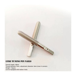 Jelo XL-1 Lyre 10 cái đinh ghim điều chỉnh và 10 cái đinh tán đàn hạc phụ tùng & phụ kiện dụng cụ - Product Image 1