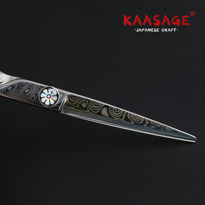 Cao cấp <span class=keywords><strong>Damascus</strong></span> kéo chuyên nghiệp 440C tóc kéo Salon cắt tóc Nhật Bản Kéo Cắt Tóc - Product Image 5