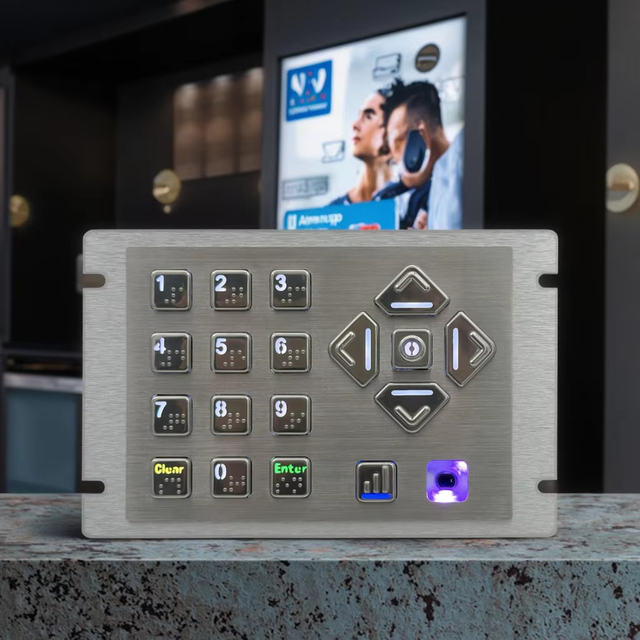 RGB Backlit Programmable Navigation Keyboard with USB Audio Custom Kiosk Payment Systems Including SDK