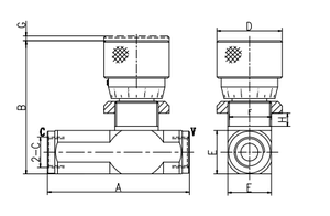 Лидер продаж, однонаправленный гидравлический обратный клапан дроссельной заслонки G1/4, ручной односторонний клапан управления потоком - Product Image 4