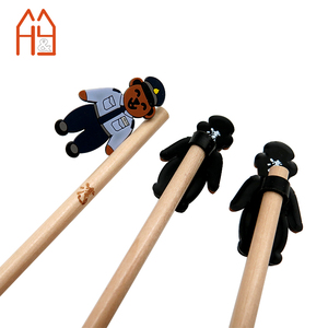 Crayon en bois avec breloque animal en silicone PVC 2025 fournitures scolaires mignonnes Collection d'amusement de rentrée scolaire - Product Image 6