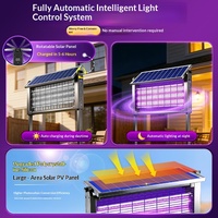 Piège à UV portable et détachable, répulsif anti-insectes, lumière LED solaire d'extérieur avec répulsif anti-moustiques pour ferme et jardin