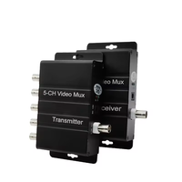 Combinateur vidéo longue portée 400m 5 voies pour transmission analogique CCTV sur câble coaxial pour moniteur de sécurité DVR