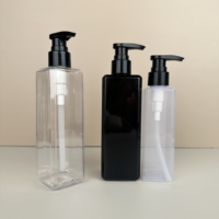 Flacon pompe airless de luxe en PET pour crème, 250-1000 ml, nouvelle arrivée, avec impression sérigraphique