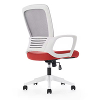 Chaise de bureau ergonomique pivotante en maille pour le personnel, la réception et les visiteurs, design moderne, mobilier commercial
