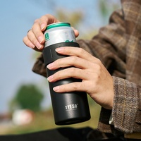 Gobelet isotherme en acier inoxydable pour boissons, design simple, portable, maintien au froid 12-24 heures