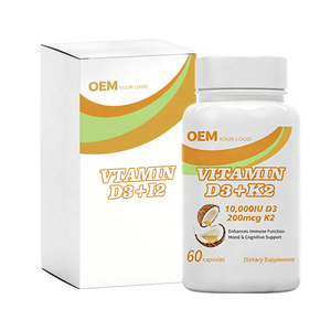 Soluciones de Empaque Personalizadas para Suplementos de Vitamina D3 y K2, Fábrica con MOQ Flexible, Tamaños de Botellas y Cajas para Marcas con Enfoque Visual - Product Image 4