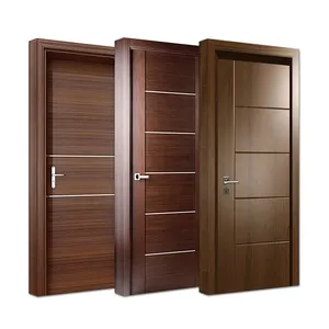 D-TOP SHENZHEN 2023 pooja desain pintu kamar kayu set pintu utama aluminium pintu kayu Jepang untuk rumah