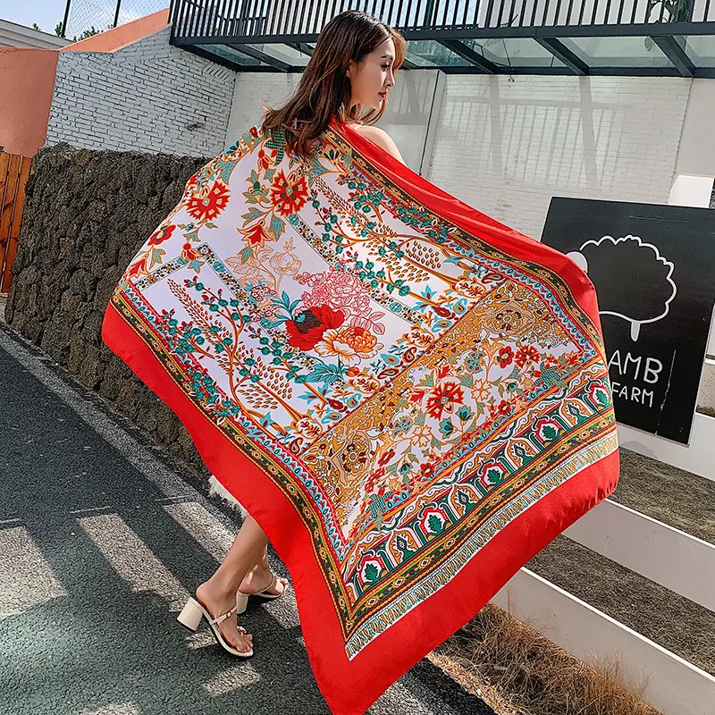 Kuwait bedruckte Baumwolle Lady Marke gestohlen Schal Wrap Frauen Luxus Schal