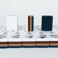 Tuiles de Mahjong de Luxe Bleu Marine en Gros, Tuiles de Mahjong Lyla, Tuiles de Mahjong Row and Co, Tuiles de Mahjong Gatsby
