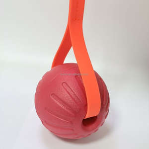 Pelota de Juguete para Mascotas de Color Sólido, Clásica, Ecológica, de Espuma, con Cuerda, Lujosa, Suave, Resistente y Duradera - Product Image 1