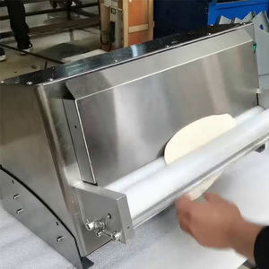 Rouleau de pâte à bas prix de table 4-11 pièces/Min 12-18 pouces rouleau unique pâte à pâtisserie Machine à aplatir Pizza Sheeter - Product Image 4